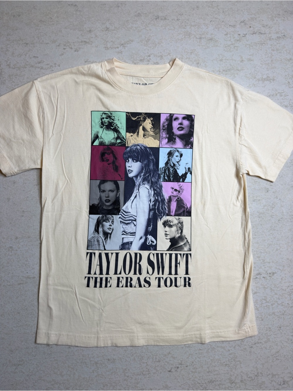 Taylor Swift the Eras Tour Official Merchandise T-Shirt Beige XS